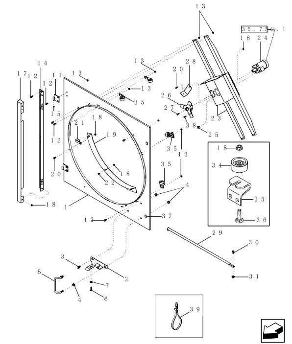 435624A1 - Гидромотор привода противоп. колпака 2366
